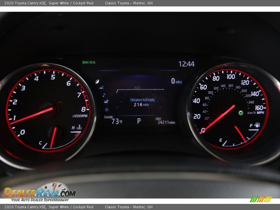 2020 Toyota Camry XSE Super White / Cockpit Red Photo #8