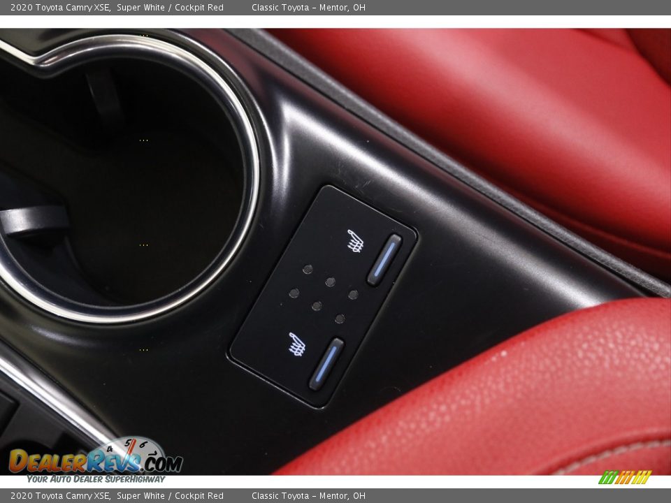2020 Toyota Camry XSE Super White / Cockpit Red Photo #14