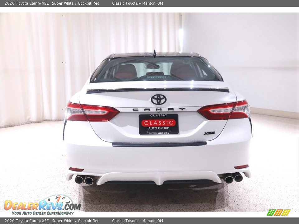 2020 Toyota Camry XSE Super White / Cockpit Red Photo #18