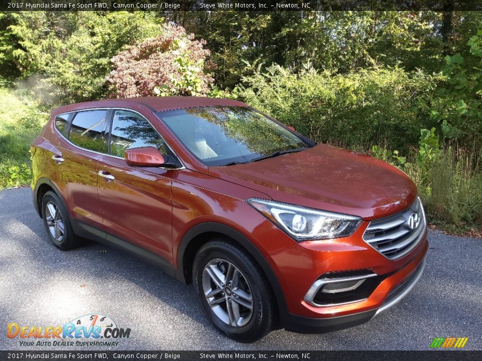 2017 Hyundai Santa Fe Sport FWD Canyon Copper / Beige Photo #3