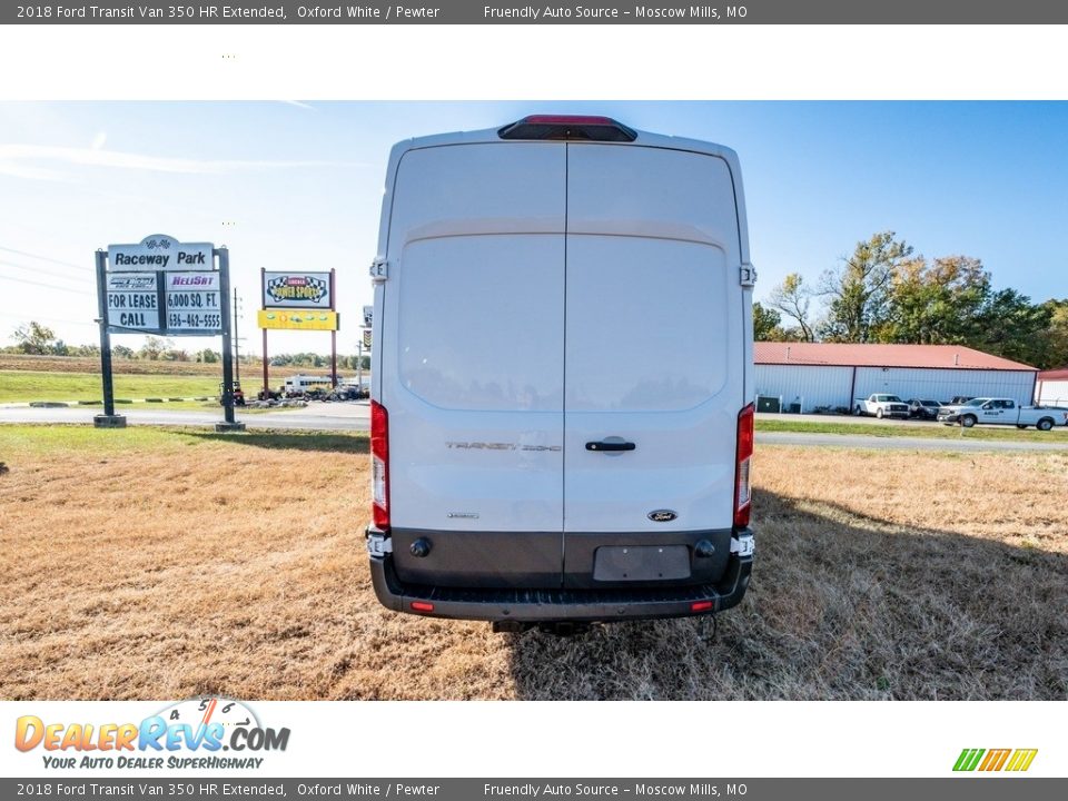 2018 Ford Transit Van 350 HR Extended Oxford White / Pewter Photo #5