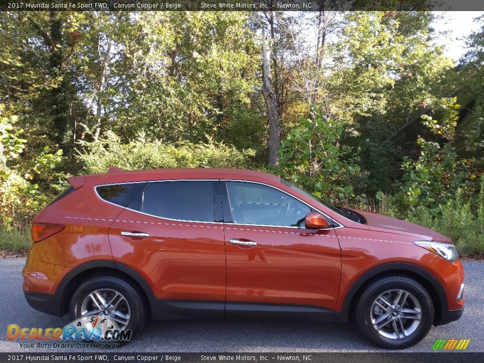 2017 Hyundai Santa Fe Sport FWD Canyon Copper / Beige Photo #4