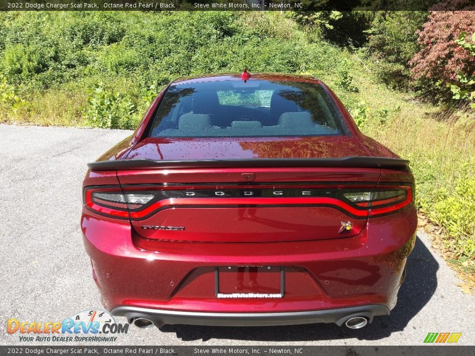 2022 Dodge Charger Scat Pack Octane Red Pearl / Black Photo #7