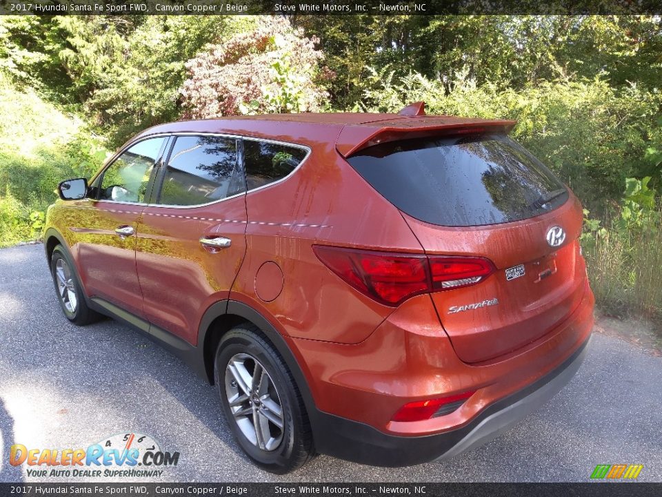 2017 Hyundai Santa Fe Sport FWD Canyon Copper / Beige Photo #8