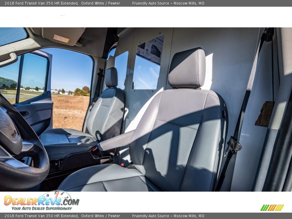 2018 Ford Transit Van 350 HR Extended Oxford White / Pewter Photo #17