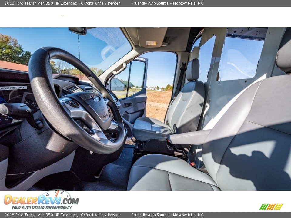 2018 Ford Transit Van 350 HR Extended Oxford White / Pewter Photo #18