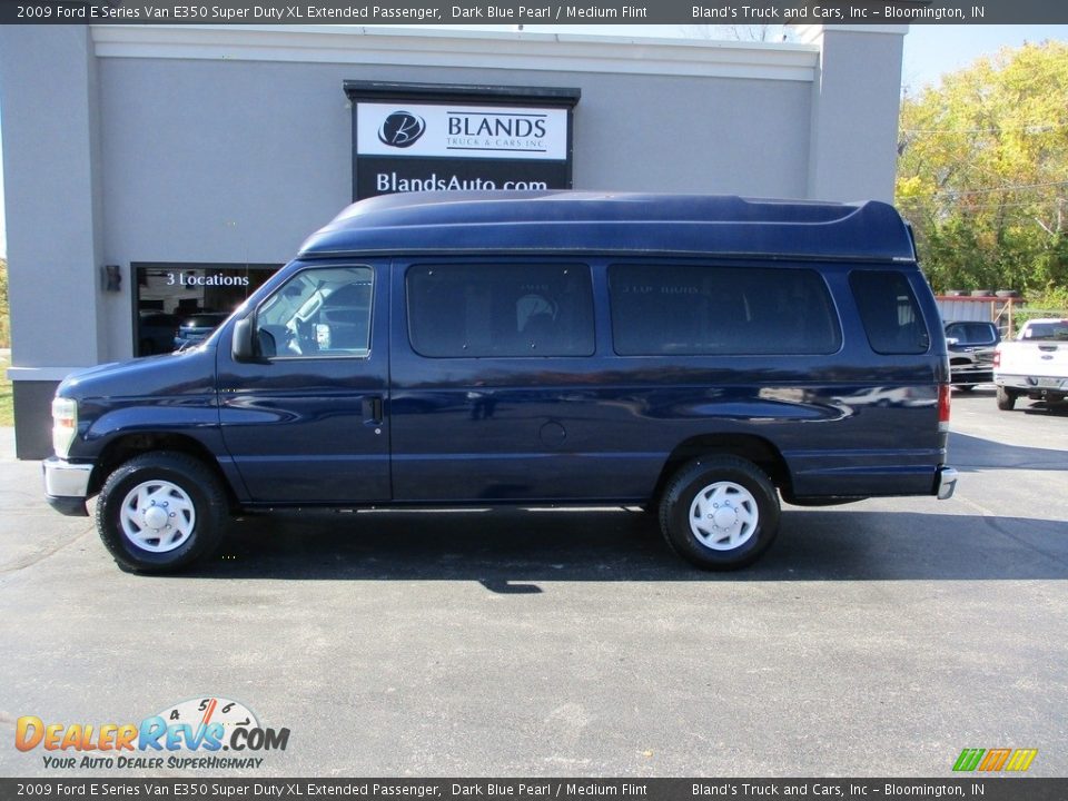 2009 Ford E Series Van E350 Super Duty XL Extended Passenger Dark Blue Pearl / Medium Flint Photo #1