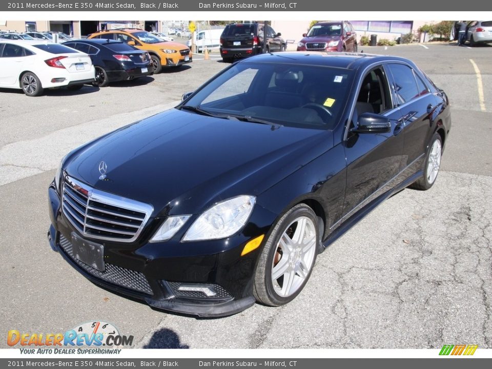 2011 Mercedes-Benz E 350 4Matic Sedan Black / Black Photo #1