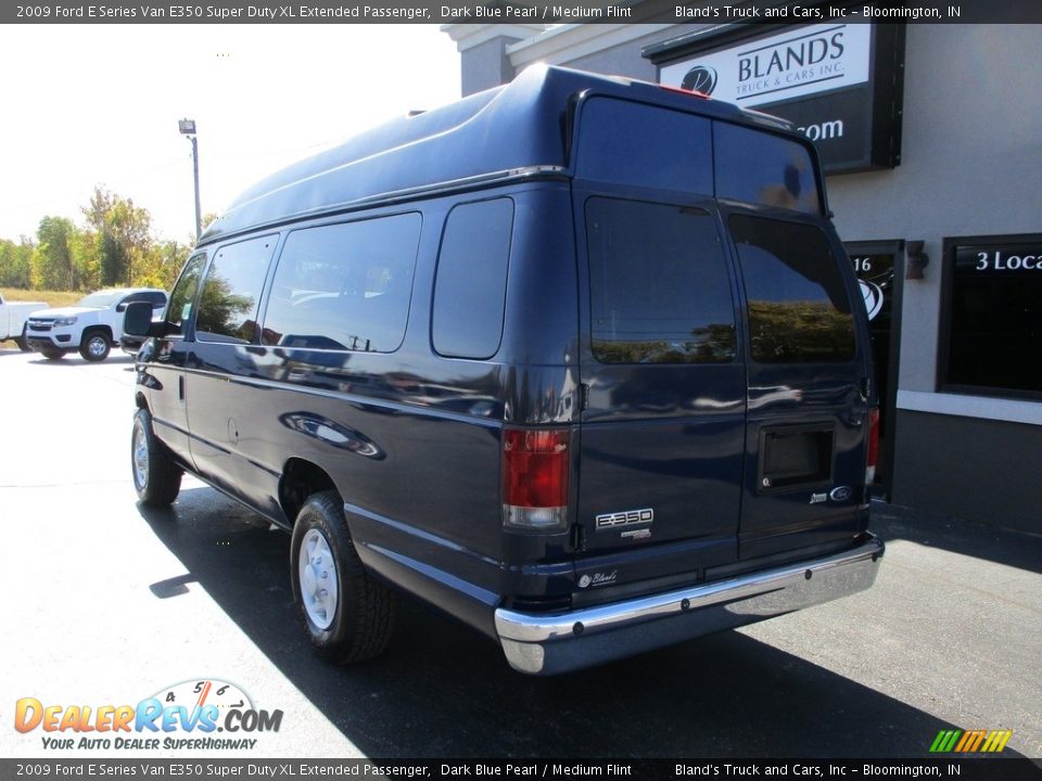 2009 Ford E Series Van E350 Super Duty XL Extended Passenger Dark Blue Pearl / Medium Flint Photo #3