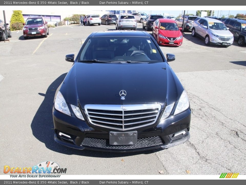 2011 Mercedes-Benz E 350 4Matic Sedan Black / Black Photo #2