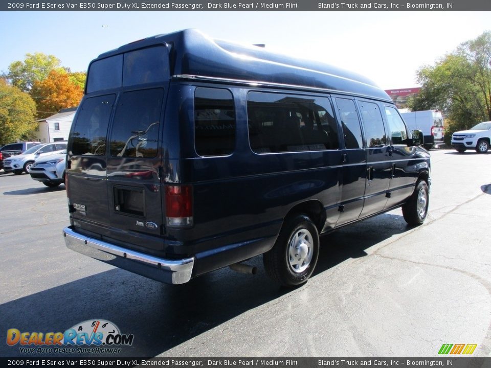 2009 Ford E Series Van E350 Super Duty XL Extended Passenger Dark Blue Pearl / Medium Flint Photo #4