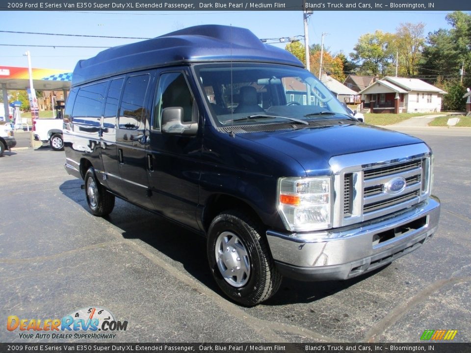 2009 Ford E Series Van E350 Super Duty XL Extended Passenger Dark Blue Pearl / Medium Flint Photo #5