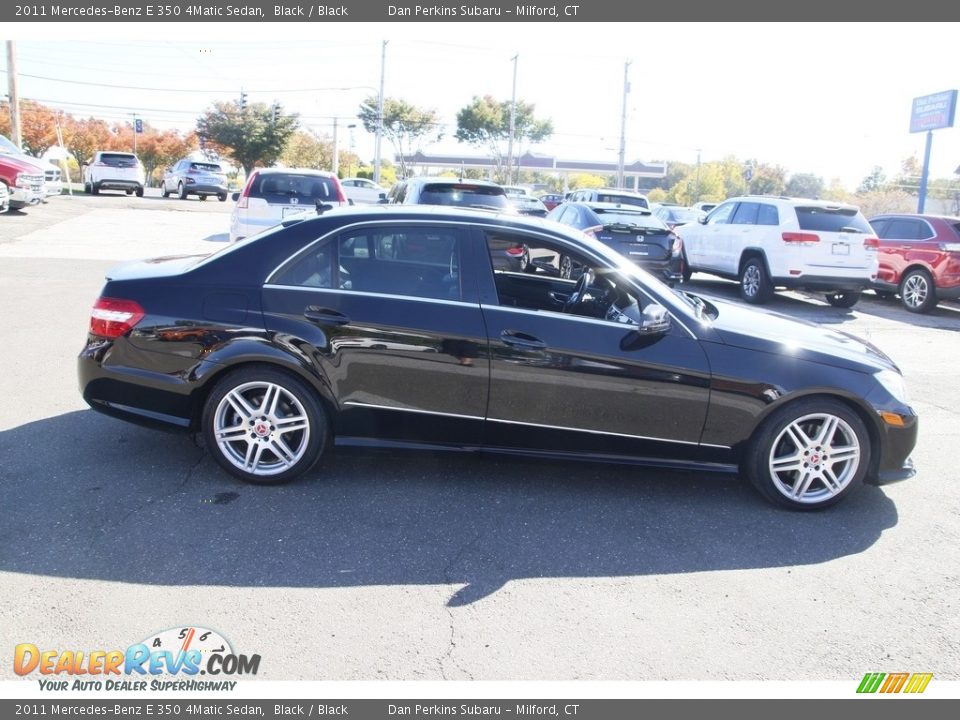 2011 Mercedes-Benz E 350 4Matic Sedan Black / Black Photo #4