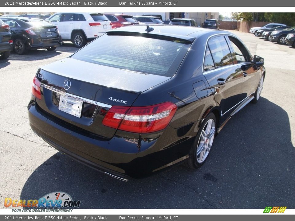 2011 Mercedes-Benz E 350 4Matic Sedan Black / Black Photo #5