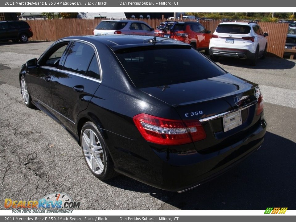 2011 Mercedes-Benz E 350 4Matic Sedan Black / Black Photo #7