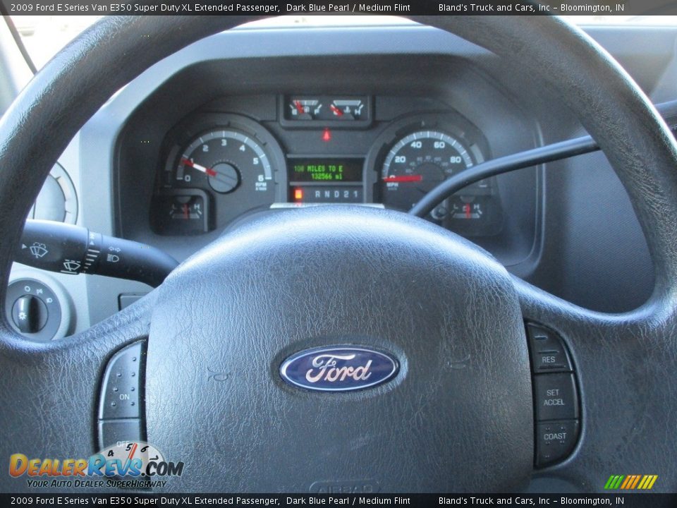 2009 Ford E Series Van E350 Super Duty XL Extended Passenger Dark Blue Pearl / Medium Flint Photo #9