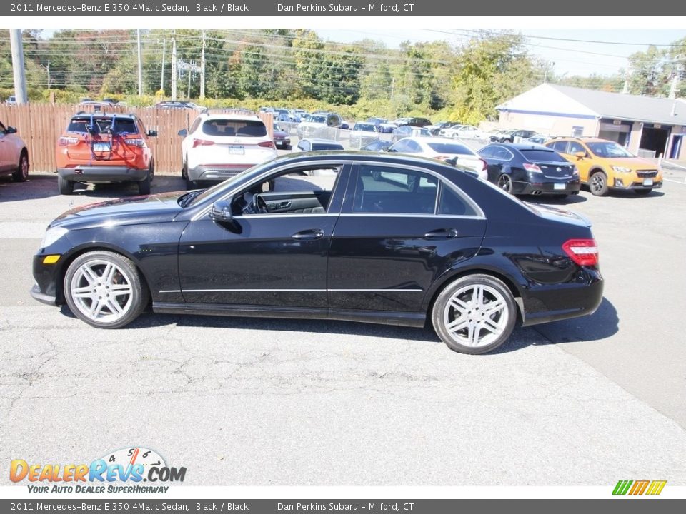 2011 Mercedes-Benz E 350 4Matic Sedan Black / Black Photo #8