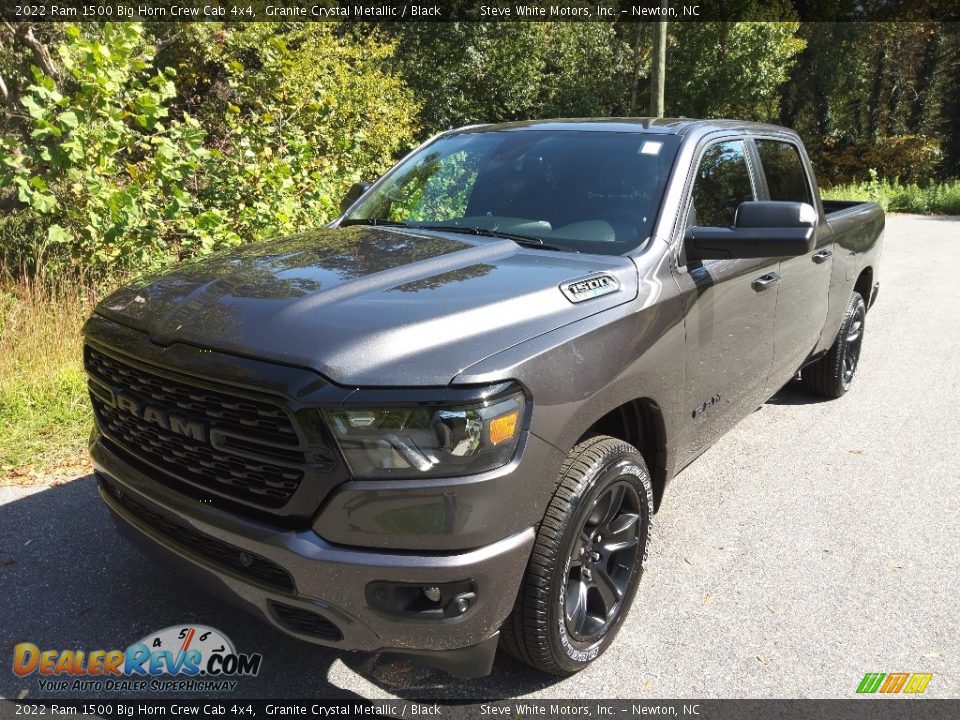 2022 Ram 1500 Big Horn Crew Cab 4x4 Granite Crystal Metallic / Black Photo #2