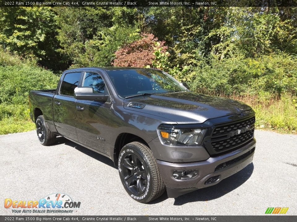 2022 Ram 1500 Big Horn Crew Cab 4x4 Granite Crystal Metallic / Black Photo #4