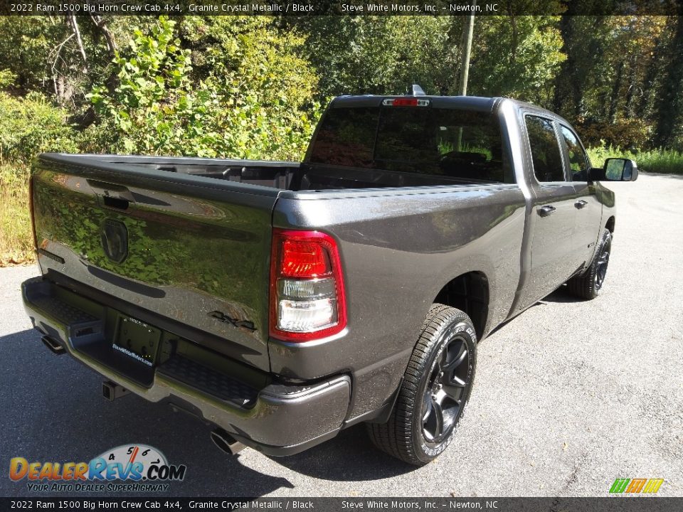 2022 Ram 1500 Big Horn Crew Cab 4x4 Granite Crystal Metallic / Black Photo #6