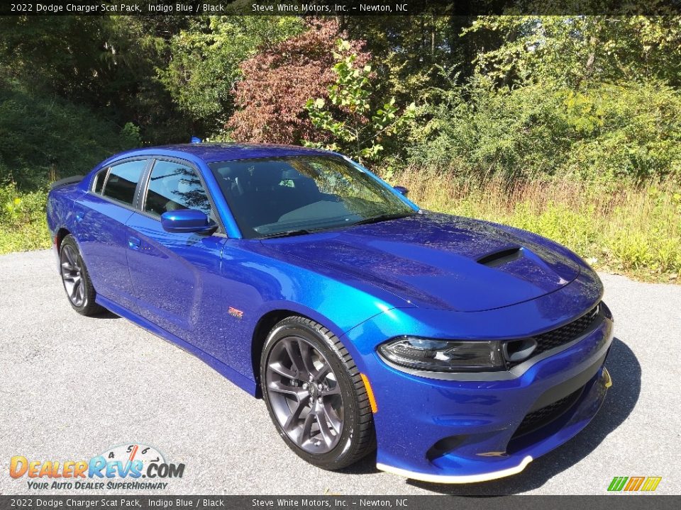 2022 Dodge Charger Scat Pack Indigo Blue / Black Photo #4