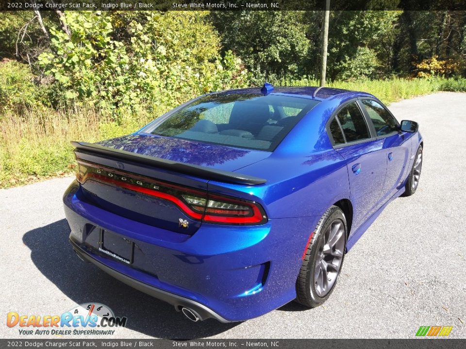 2022 Dodge Charger Scat Pack Indigo Blue / Black Photo #6