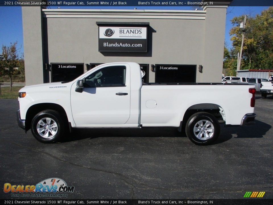 2021 Chevrolet Silverado 1500 WT Regular Cab Summit White / Jet Black Photo #1