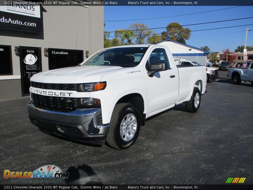 2021 Chevrolet Silverado 1500 WT Regular Cab Summit White / Jet Black Photo #2