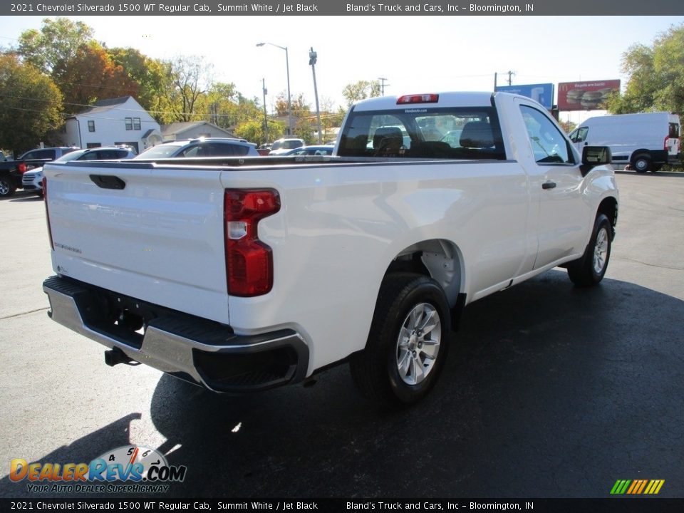 2021 Chevrolet Silverado 1500 WT Regular Cab Summit White / Jet Black Photo #4