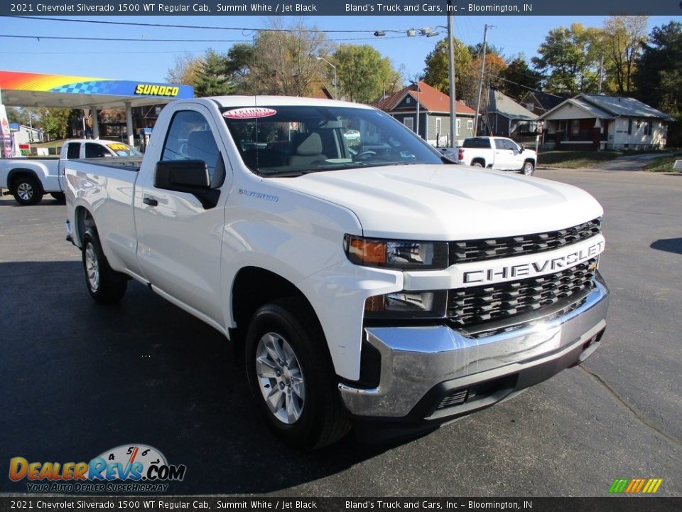 2021 Chevrolet Silverado 1500 WT Regular Cab Summit White / Jet Black Photo #5