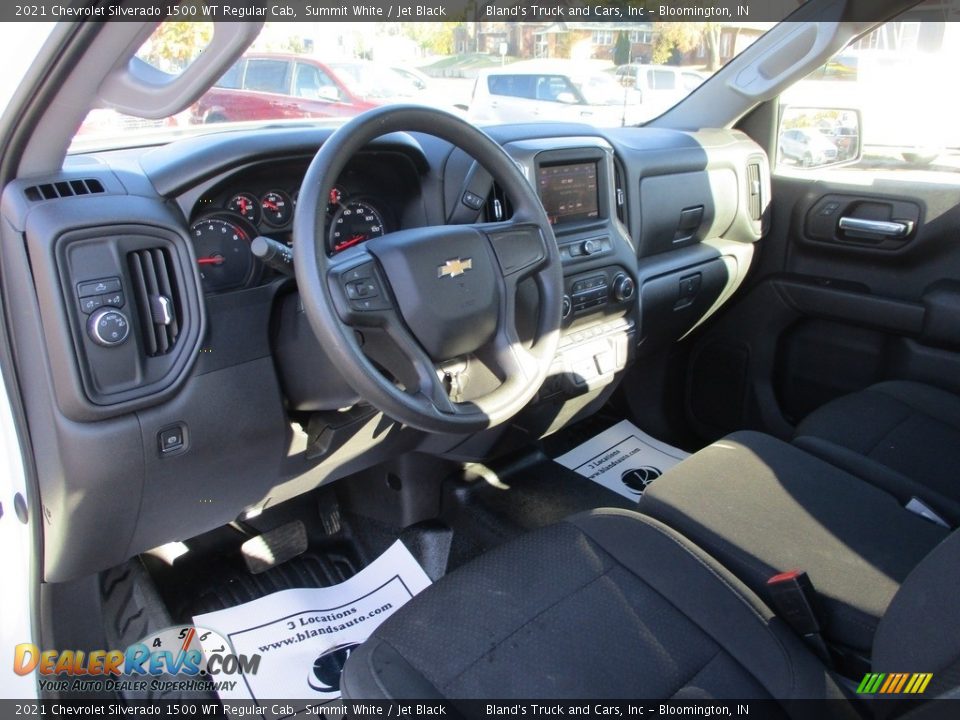 2021 Chevrolet Silverado 1500 WT Regular Cab Summit White / Jet Black Photo #6
