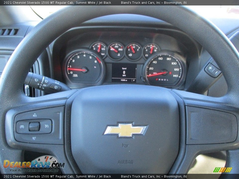 2021 Chevrolet Silverado 1500 WT Regular Cab Summit White / Jet Black Photo #12