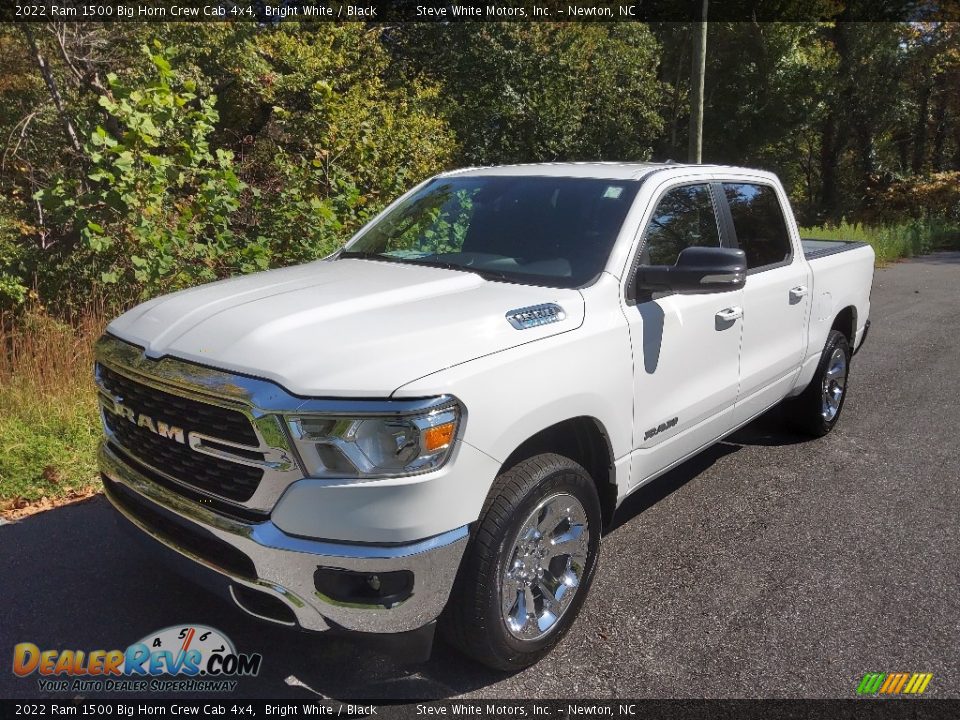 2022 Ram 1500 Big Horn Crew Cab 4x4 Bright White / Black Photo #2