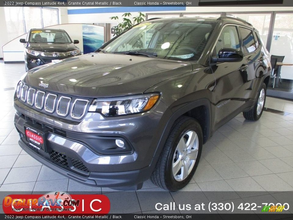 2022 Jeep Compass Latitude 4x4 Granite Crystal Metallic / Black Photo #1