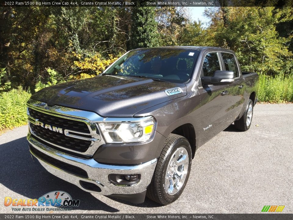 2022 Ram 1500 Big Horn Crew Cab 4x4 Granite Crystal Metallic / Black Photo #2