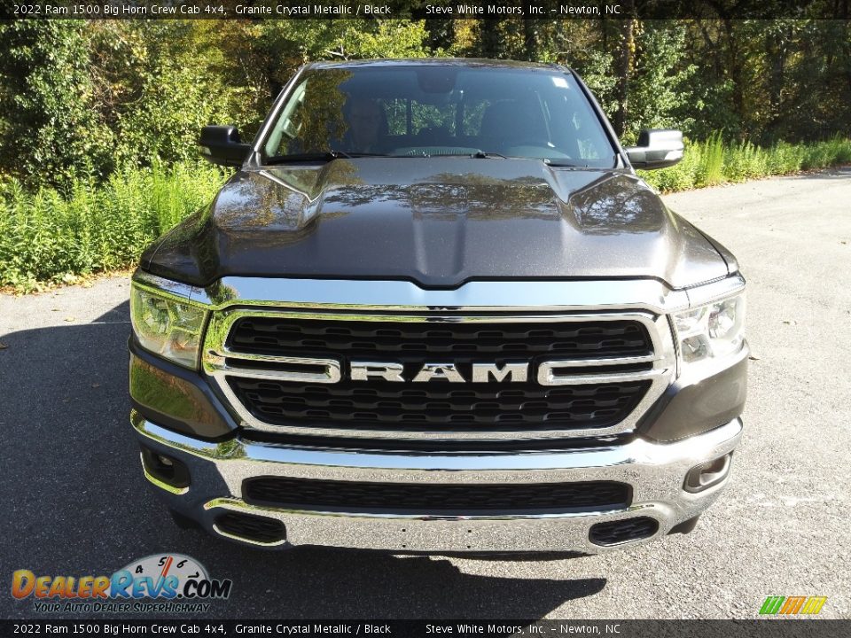 2022 Ram 1500 Big Horn Crew Cab 4x4 Granite Crystal Metallic / Black Photo #3