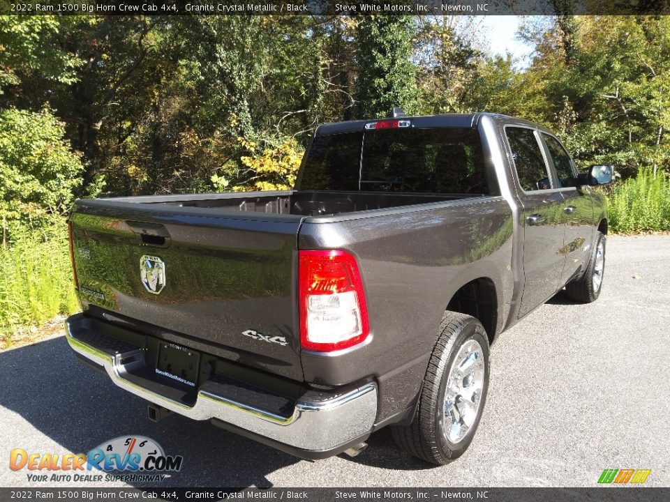 2022 Ram 1500 Big Horn Crew Cab 4x4 Granite Crystal Metallic / Black Photo #6