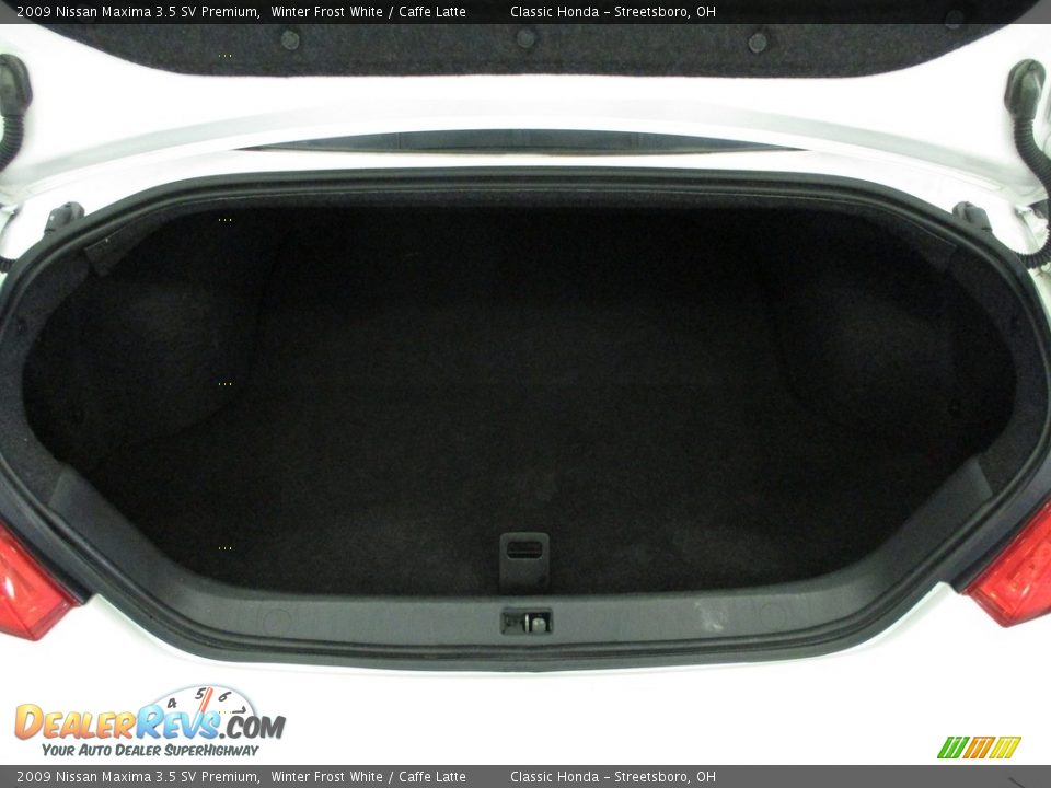 2009 Nissan Maxima 3.5 SV Premium Winter Frost White / Caffe Latte Photo #14