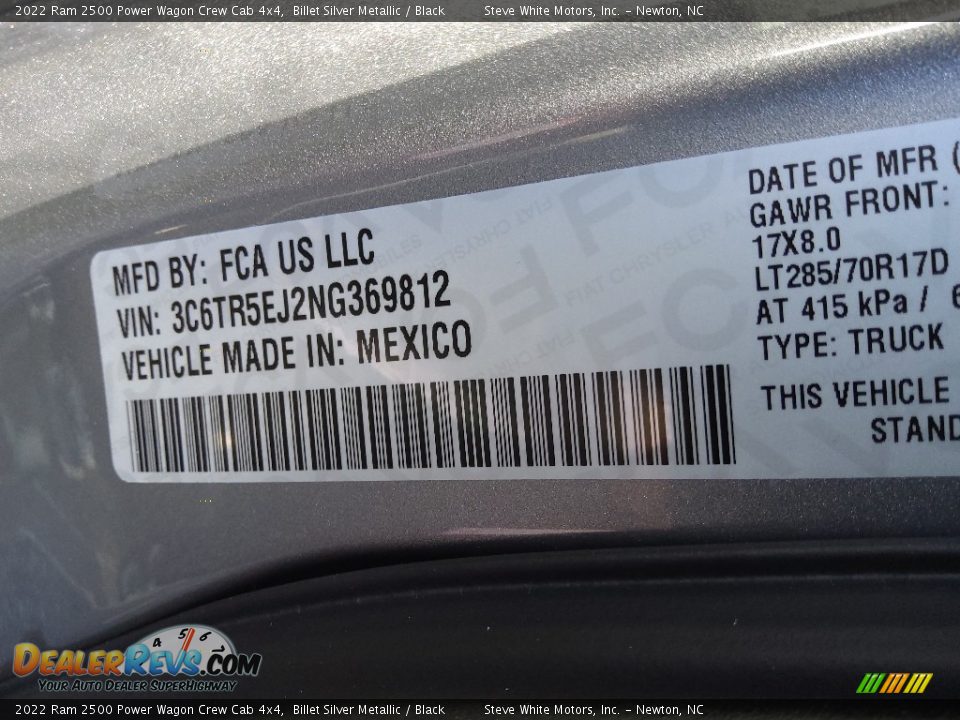 2022 Ram 2500 Power Wagon Crew Cab 4x4 Billet Silver Metallic / Black Photo #36