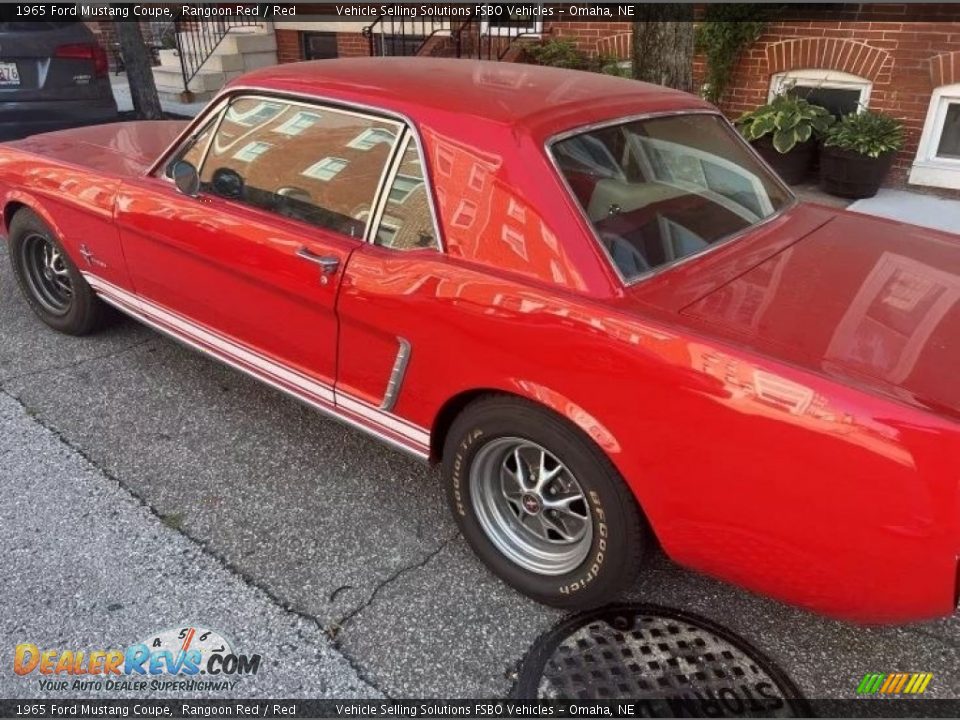 1965 Ford Mustang Coupe Rangoon Red / Red Photo #1