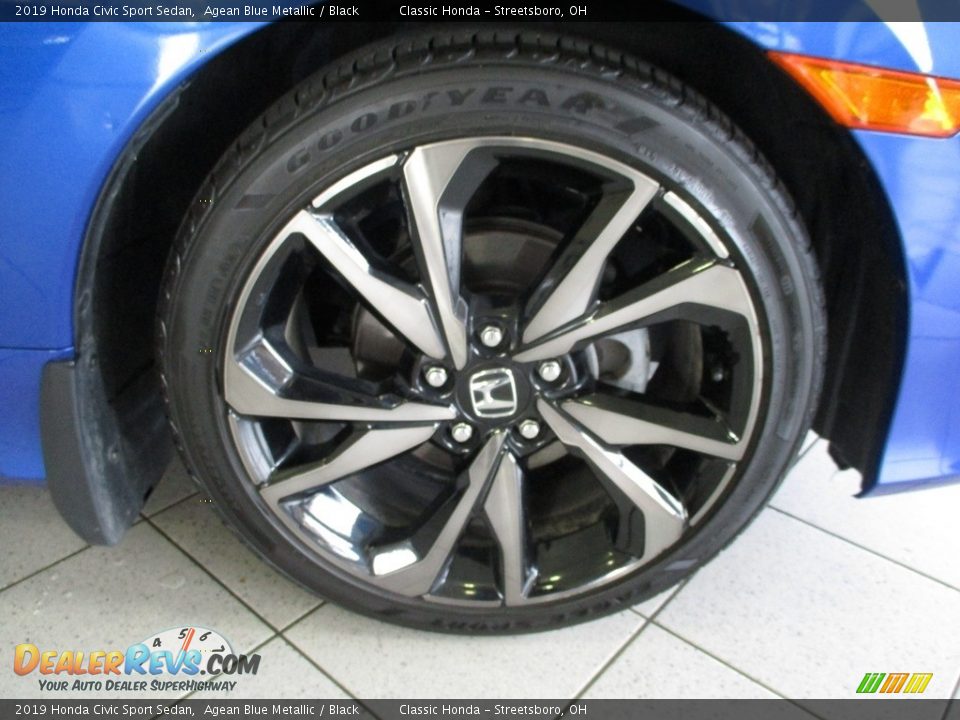 2019 Honda Civic Sport Sedan Agean Blue Metallic / Black Photo #5