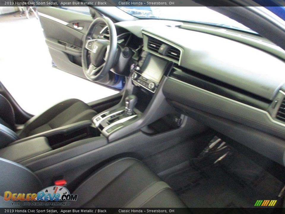 2019 Honda Civic Sport Sedan Agean Blue Metallic / Black Photo #15