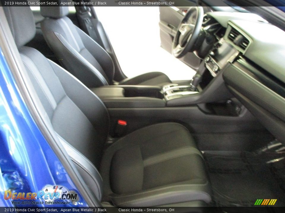 2019 Honda Civic Sport Sedan Agean Blue Metallic / Black Photo #16