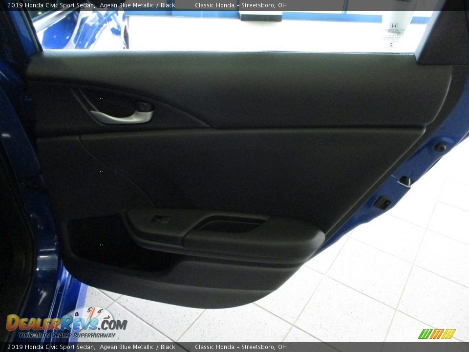 2019 Honda Civic Sport Sedan Agean Blue Metallic / Black Photo #17