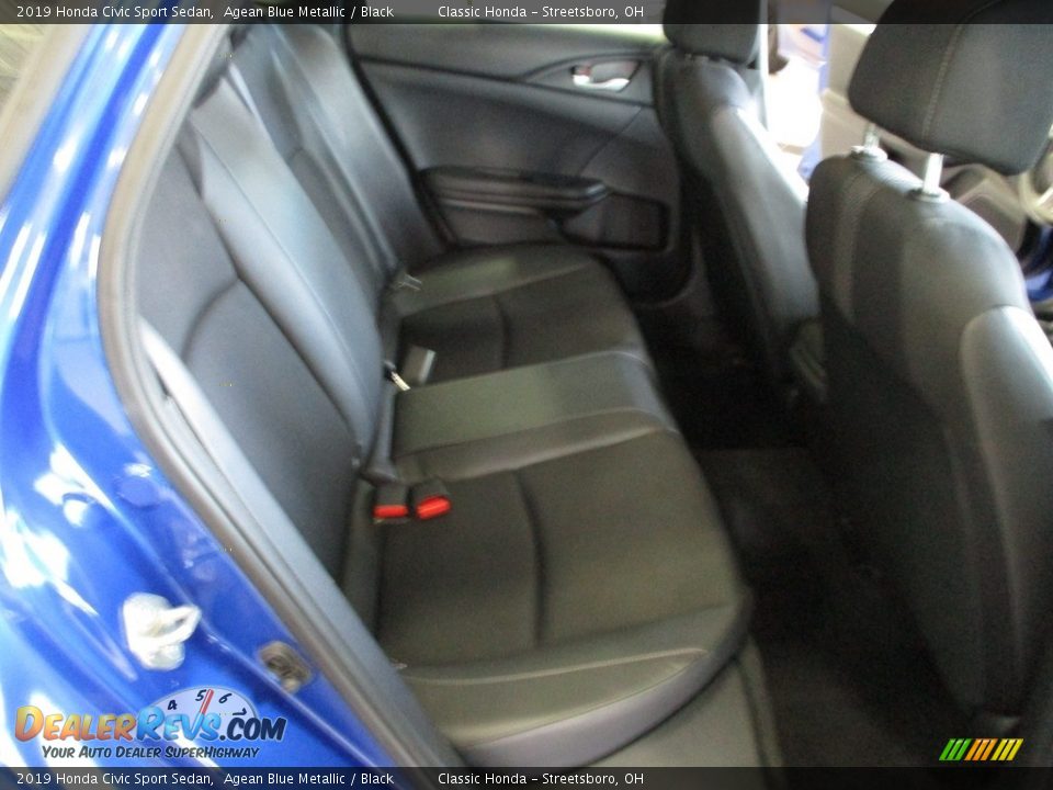 2019 Honda Civic Sport Sedan Agean Blue Metallic / Black Photo #19
