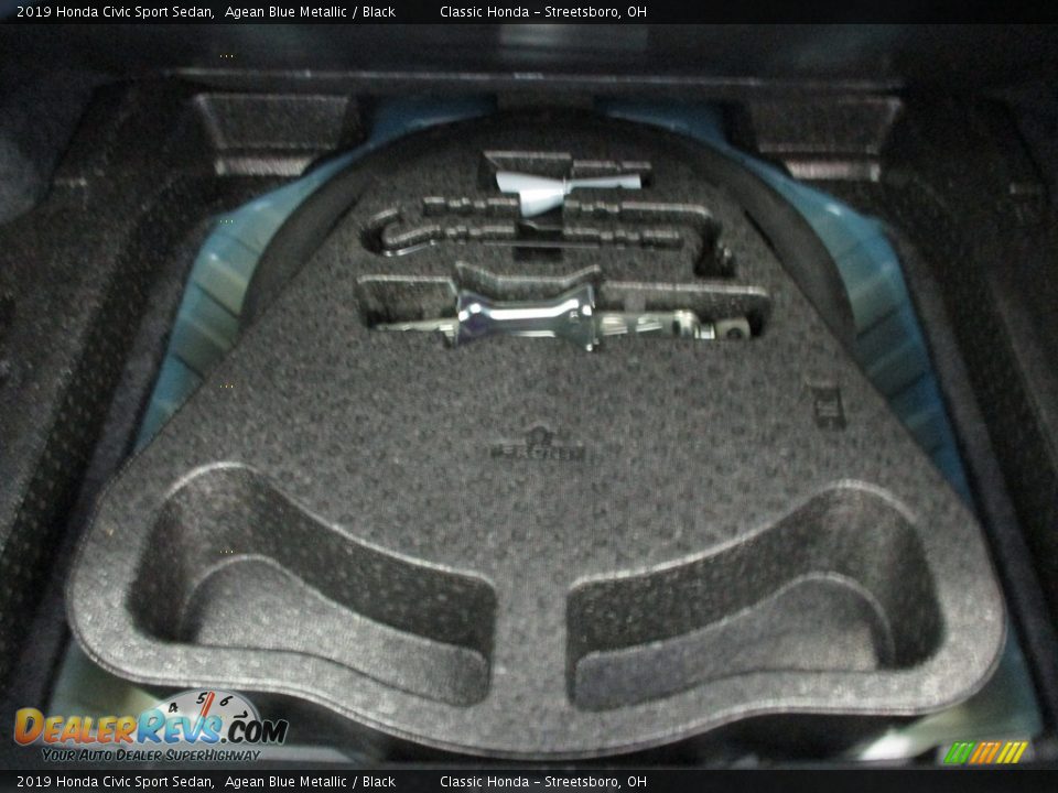 2019 Honda Civic Sport Sedan Agean Blue Metallic / Black Photo #21