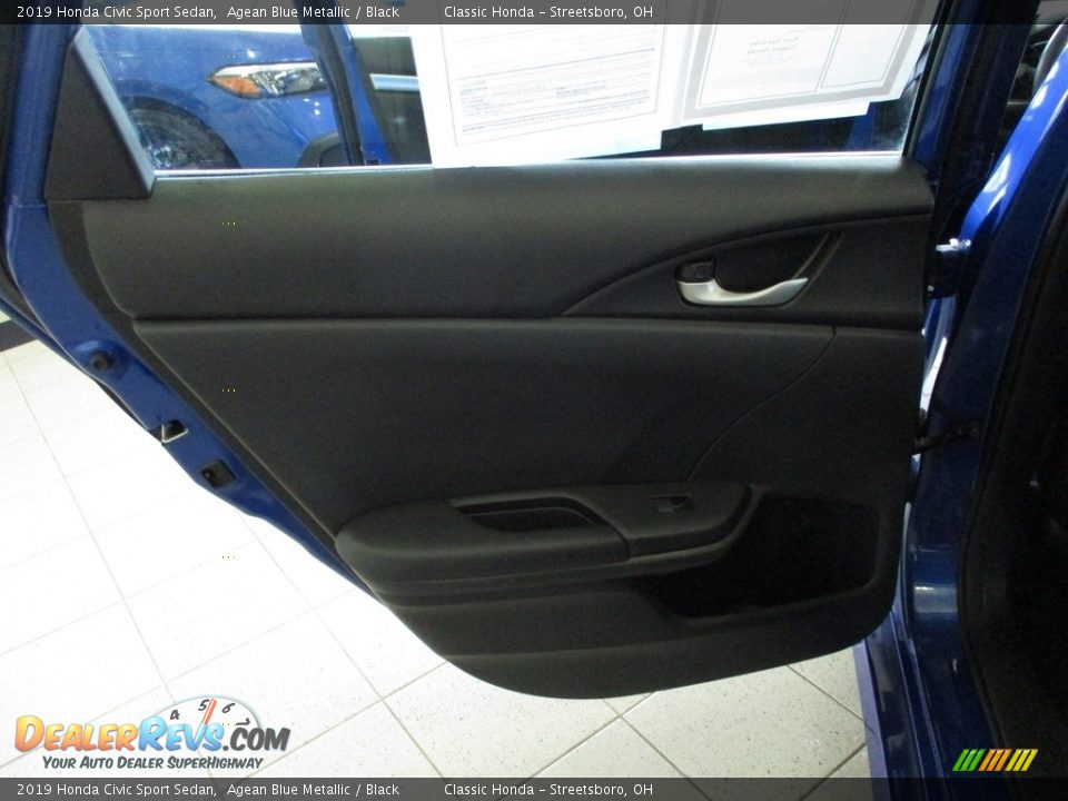 2019 Honda Civic Sport Sedan Agean Blue Metallic / Black Photo #22