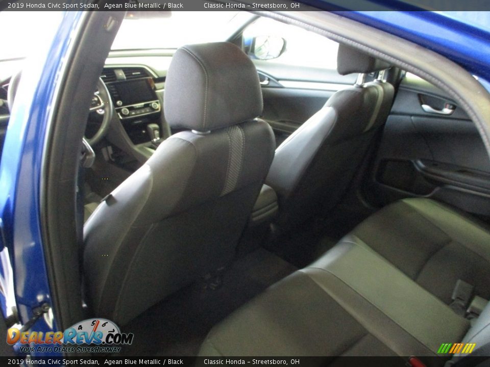 2019 Honda Civic Sport Sedan Agean Blue Metallic / Black Photo #23
