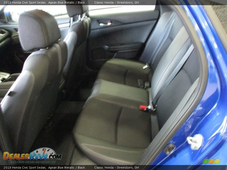 2019 Honda Civic Sport Sedan Agean Blue Metallic / Black Photo #24