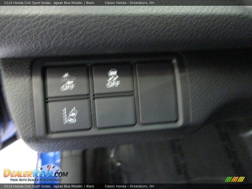 2019 Honda Civic Sport Sedan Agean Blue Metallic / Black Photo #28